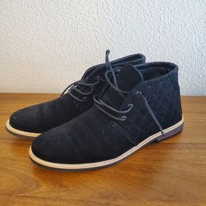 Black High Top Lace up Shoes